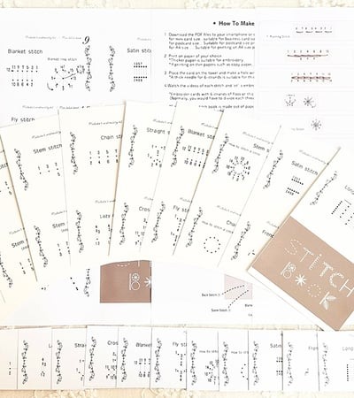🔥Hot Sale 50% Off🔥Creative Mini Embroidery Sewing Stitch Learning Card Book 📖