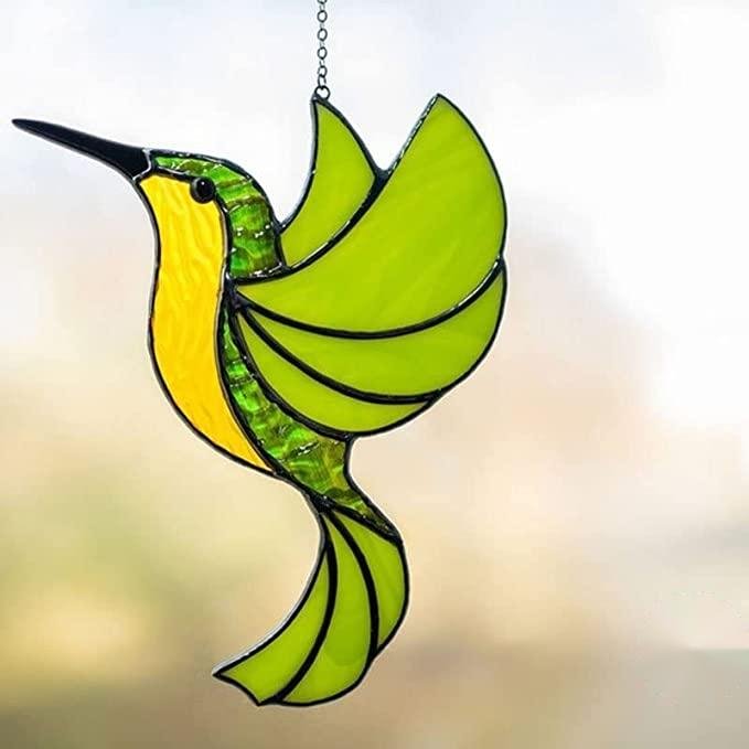 💖 Hummingbird Suncatcher Colorful Window Hanging 
