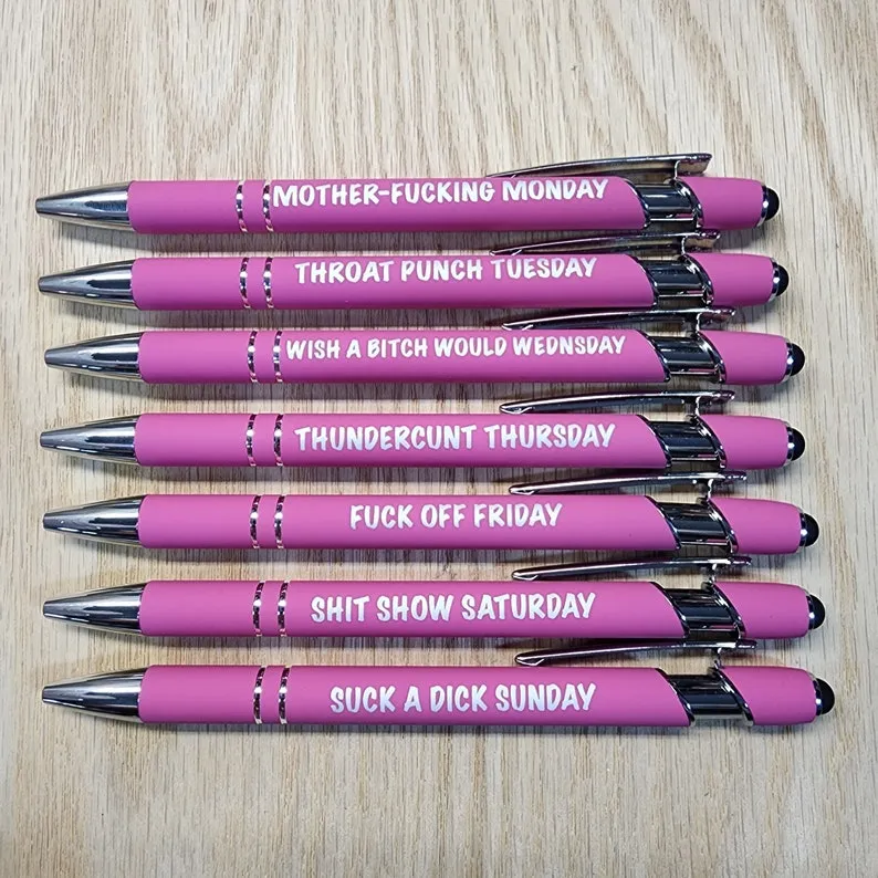 🌈Weekly Mood Ballpoint Pen Set (7 pcs)