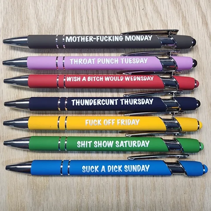 🌈Weekly Mood Ballpoint Pen Set (7 pcs)