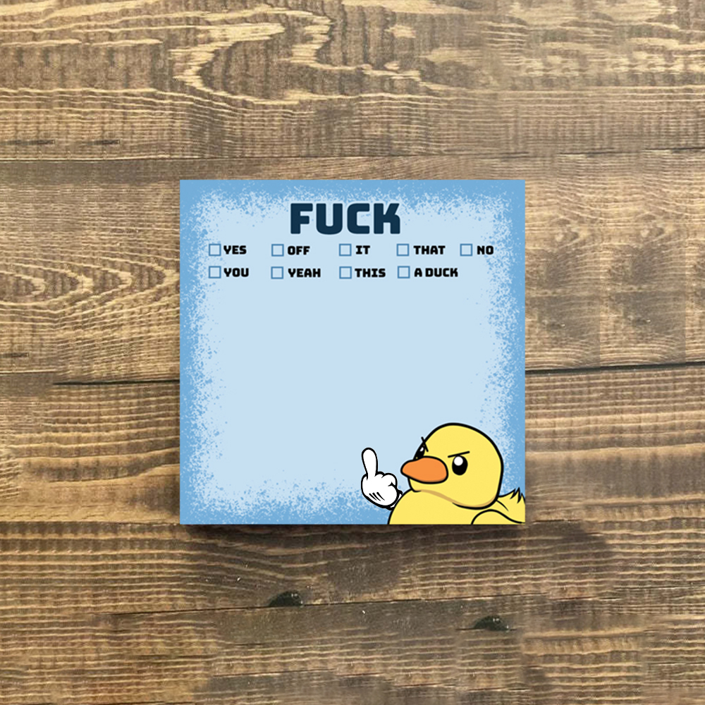 🤣Funny Sassy Duck Sticky Notes🎁