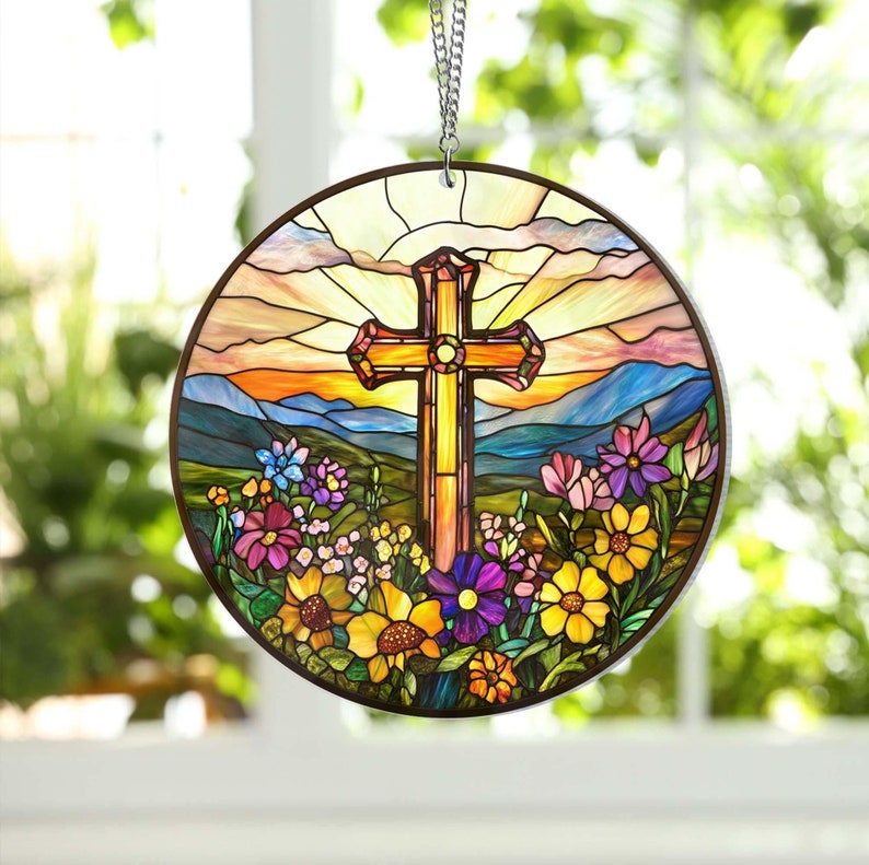 Cross Window Hanging