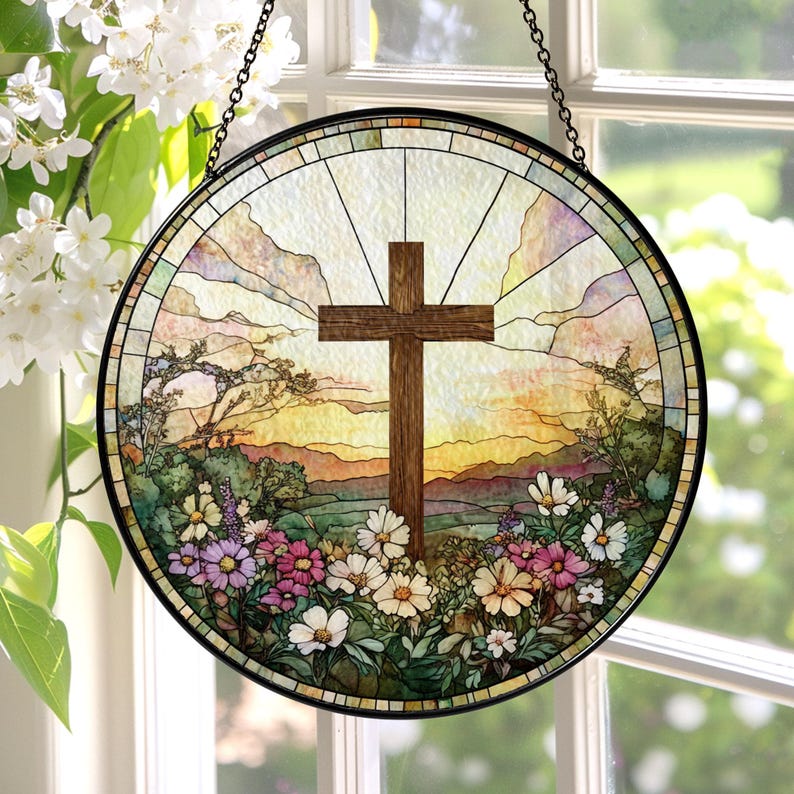 Cross Window Hanging