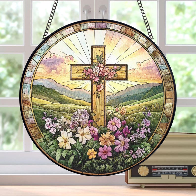 Cross Window Hanging