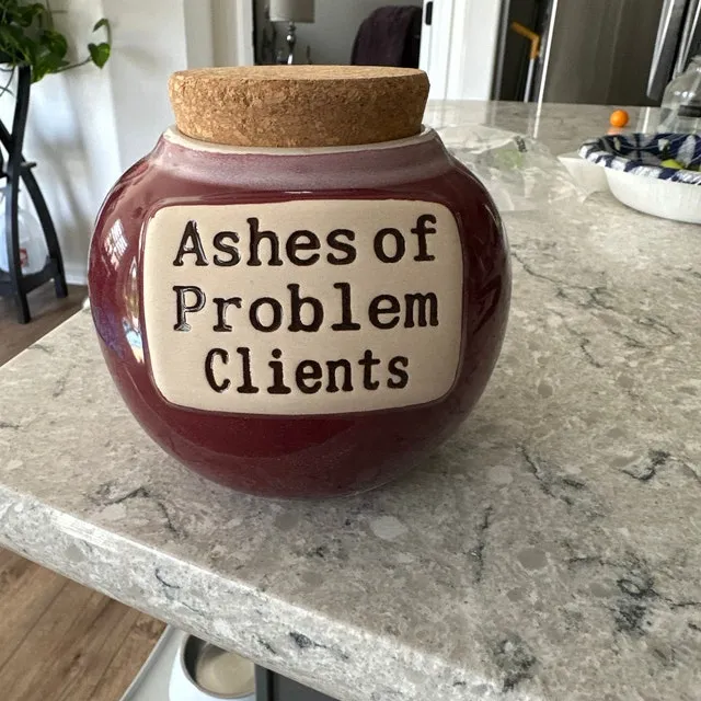 🔥Hot Sale🔥🤣Ashes of Problem Clients Piggy Bank🎁