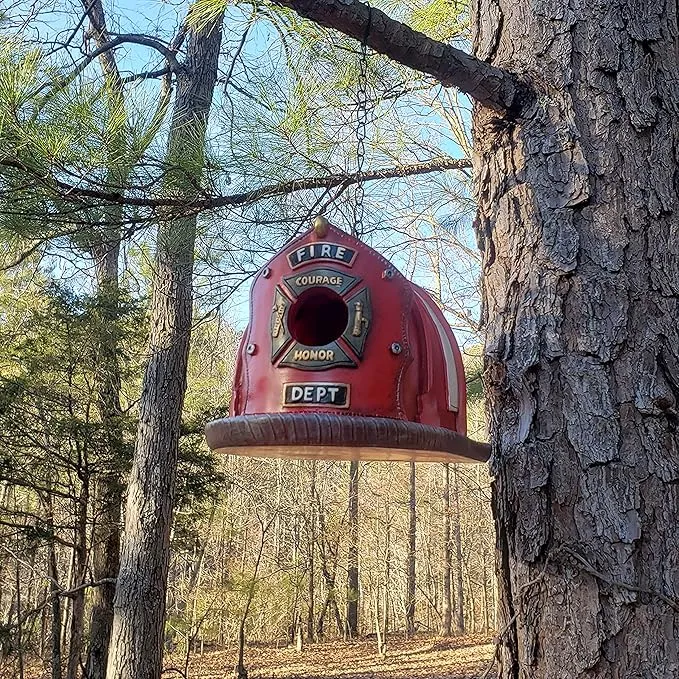 🔥LAST DAY 50% OFF⛑️Firefighter-Themed Birdhouse🐦