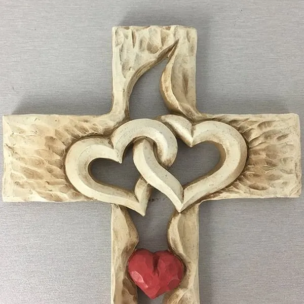 ❤️ Cross - intertwined hearts - Forever Love