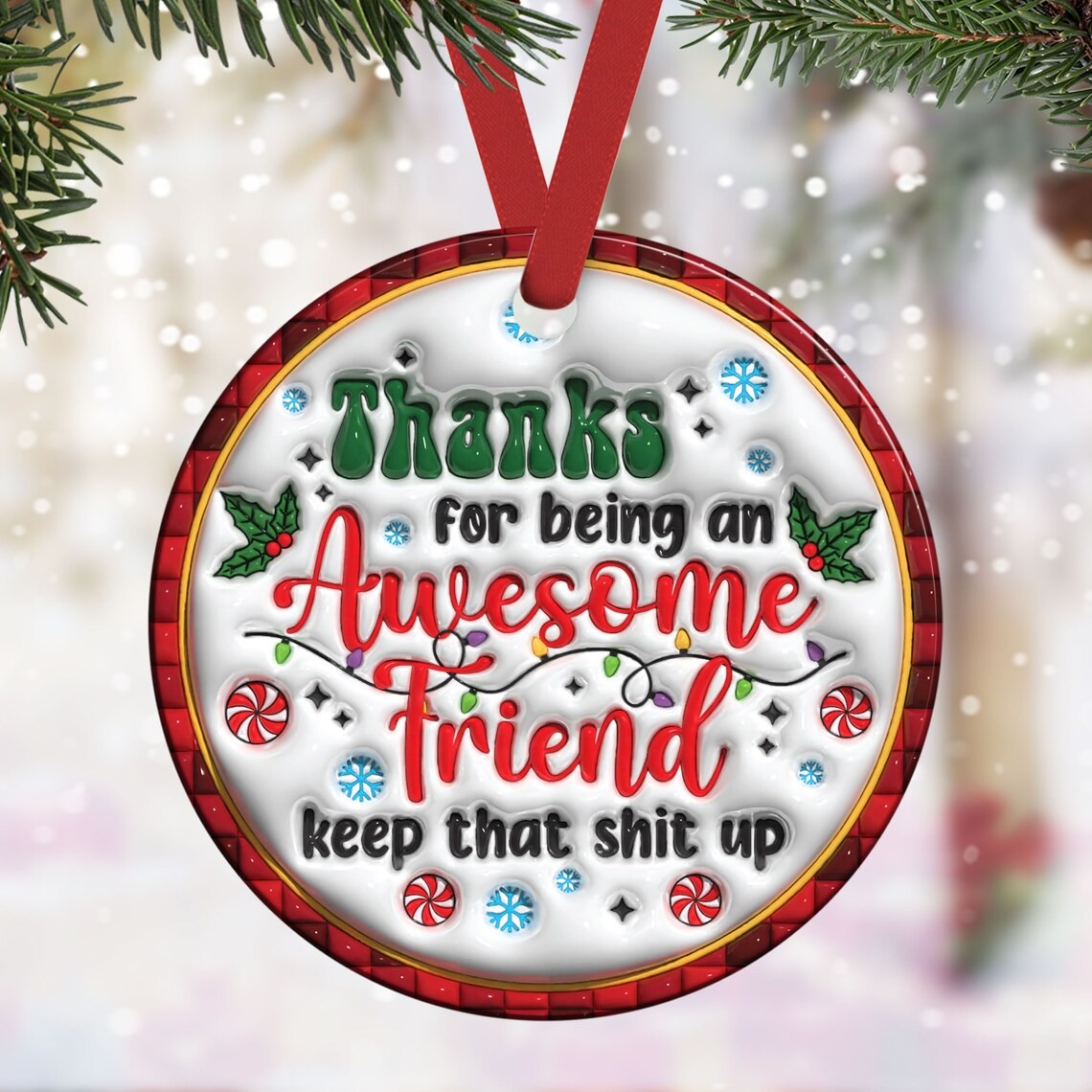 🔥50% Off🔥Friendship Ornament-🎁Awesome Friend