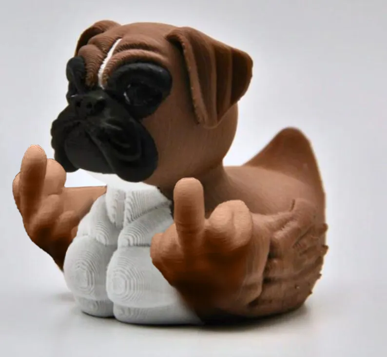 🤣Middle Finger Boxer Duck