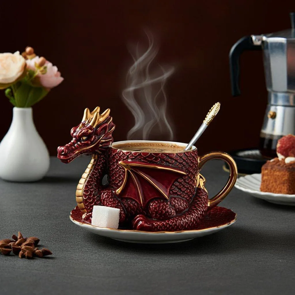 🐉☕️Dragon Shaped Coffee Cup