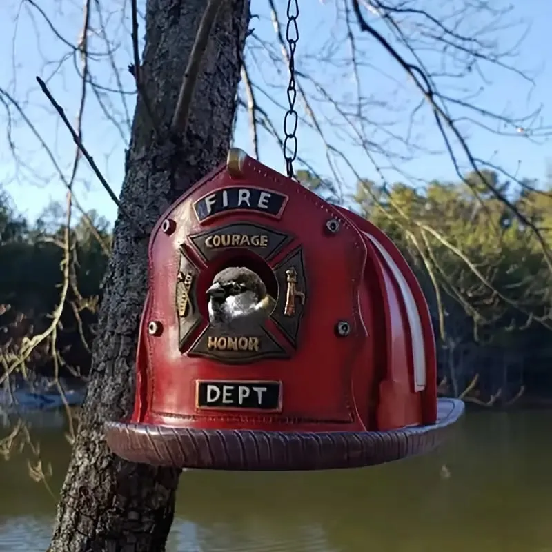 🔥LAST DAY 50% OFF⛑️Firefighter-Themed Birdhouse🐦