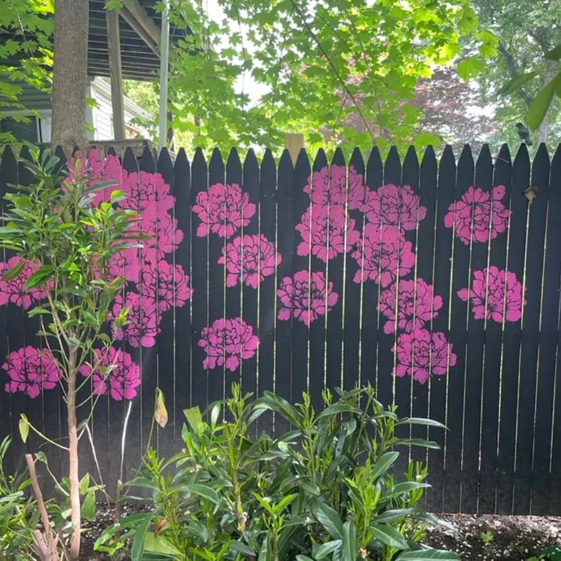 🌼Garden Fence Large Flower Drawing Stencils