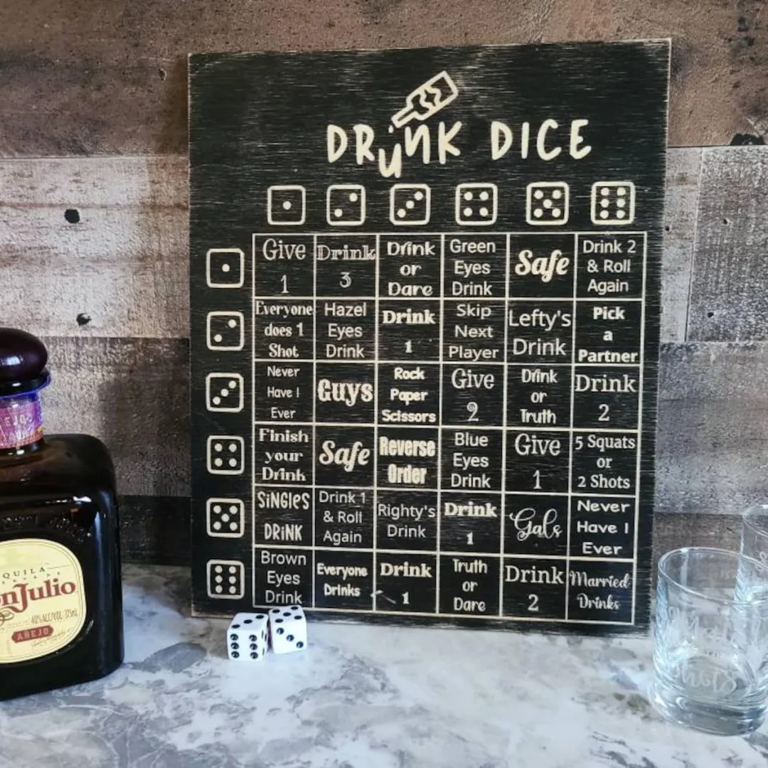 🍻Left Right Drink Drinking Game- Adult Drinking Game Left Right Center