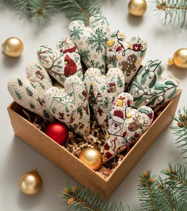 🔥 Hot Sale 50% Off🔥 ❤️DIY 心形圣诞饰品刺绣工具包🎅