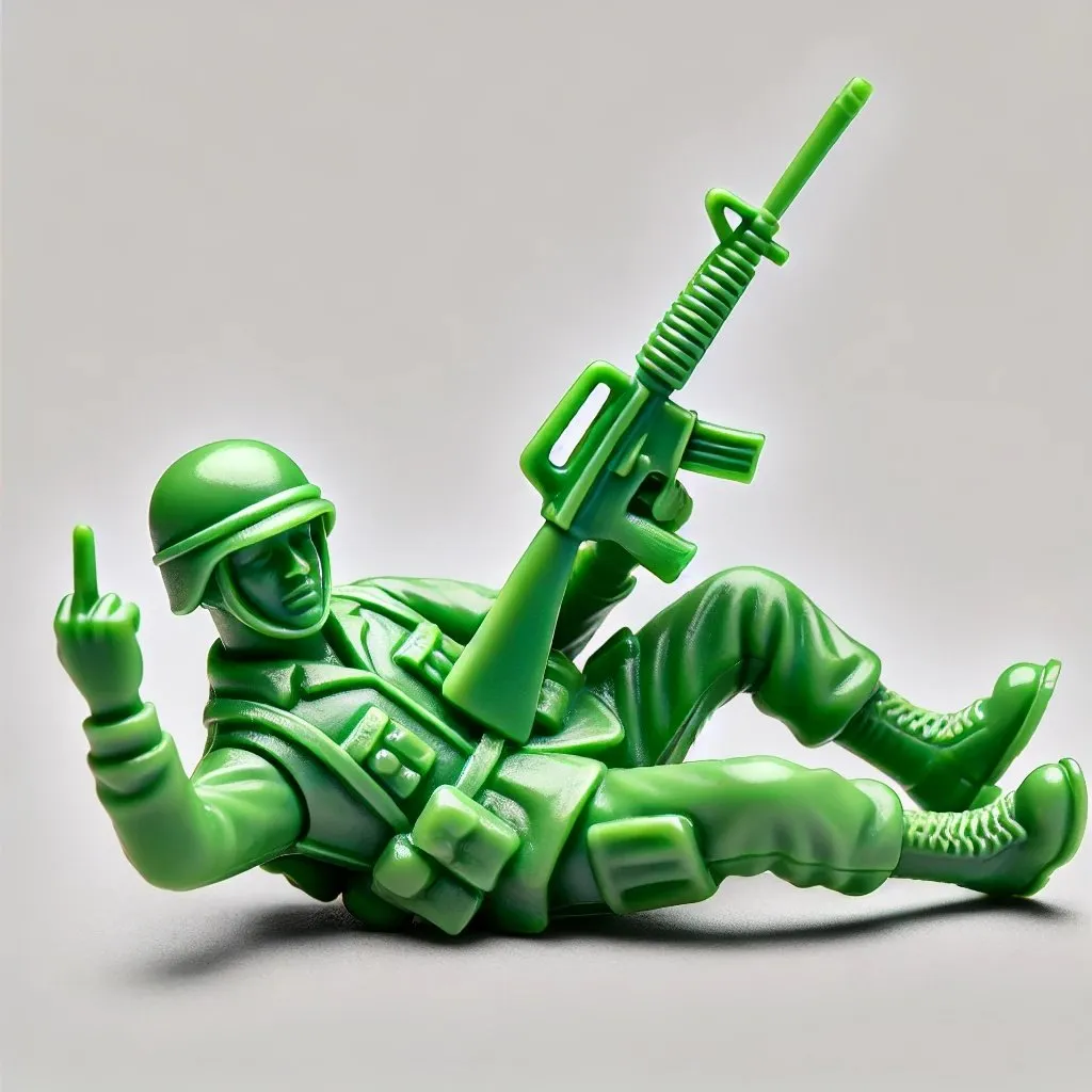 🤣Funny Green Army Men