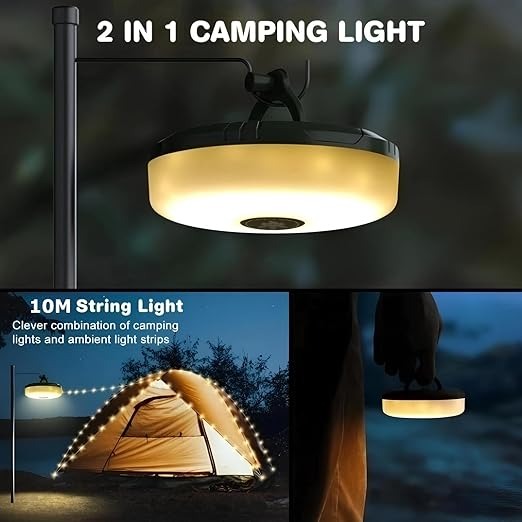Waterproof and stowable portable rope light for outdoor