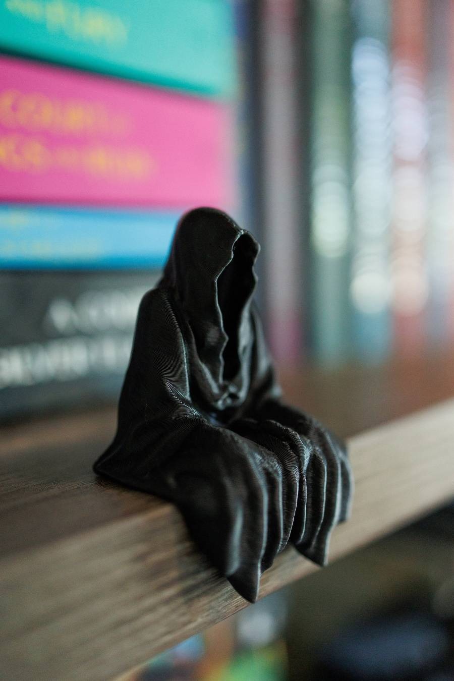 🔥Hot Sale🔥🎃Halloween Grim Reaper Sitting Bookshelf Decor ☠️
