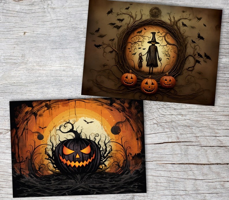 🔥Hot Sale 50% Off🔥🎃Halloween Greeting Cards Set