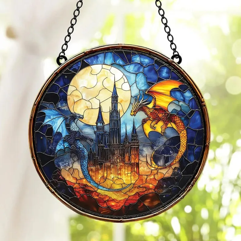 Acrylic Wing Dragon Suncatcher Ornament