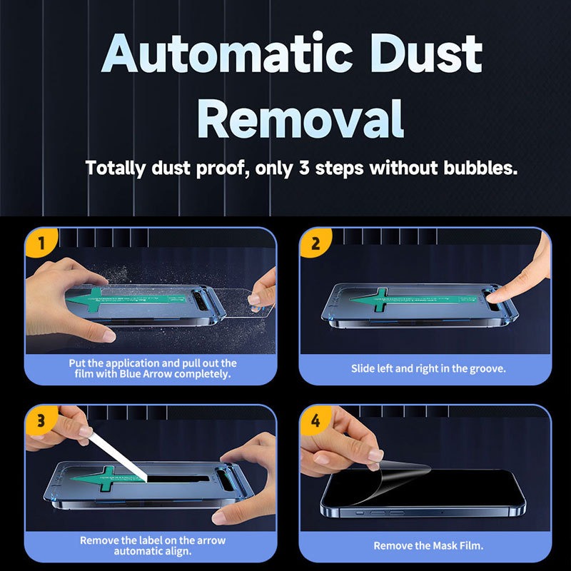 iPhone 🔥49% Off 📱Invisible Artifact Screen Protector - Dust-Free Without Air Bubbles