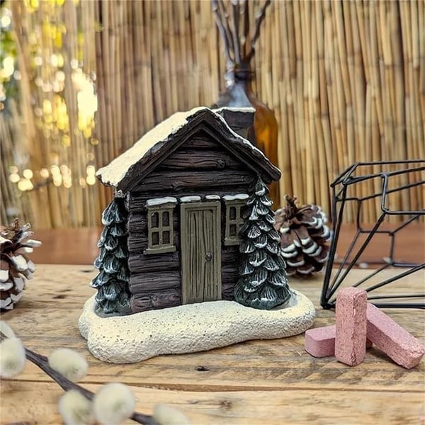 🔥 Hot Sale 50% Off🔥🎄Christmas Wooden House Incense Burner 🌿