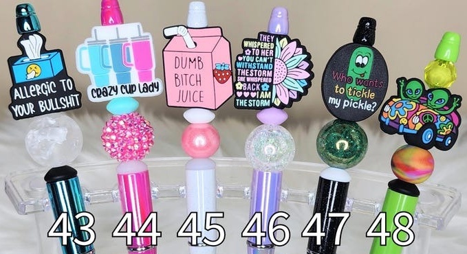 🔥Hot Sale 50% Off🔥Custom Design Adult Humor Beaded Pens🖊️