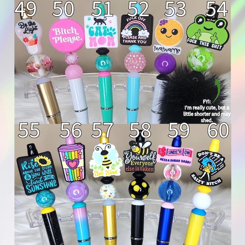 🔥Hot Sale 50% Off🔥😜Adult Humor Theme Bead Pens🔞