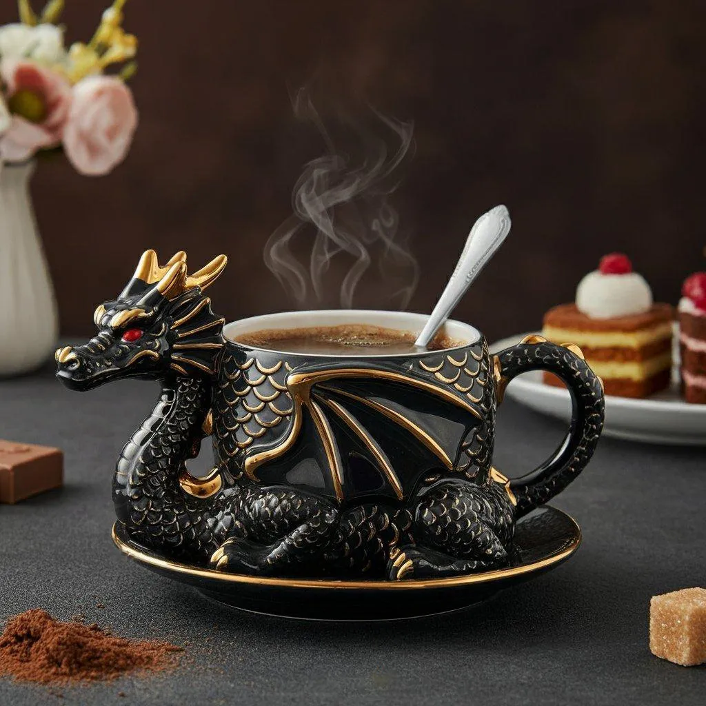 🐉☕️Dragon Shaped Coffee Cup