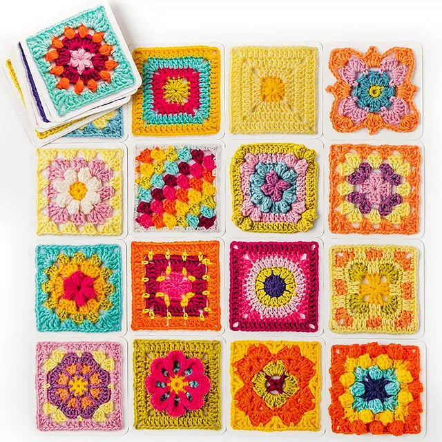 🔥The Granny Square Card Deck[50 Mix & Match Designs]