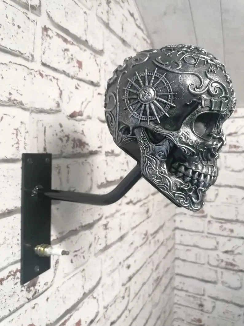 🔥LAST DAY 70% OFF🔥- 🏴‍☠️Motorcycle Helmet and Jacket Skull Holder