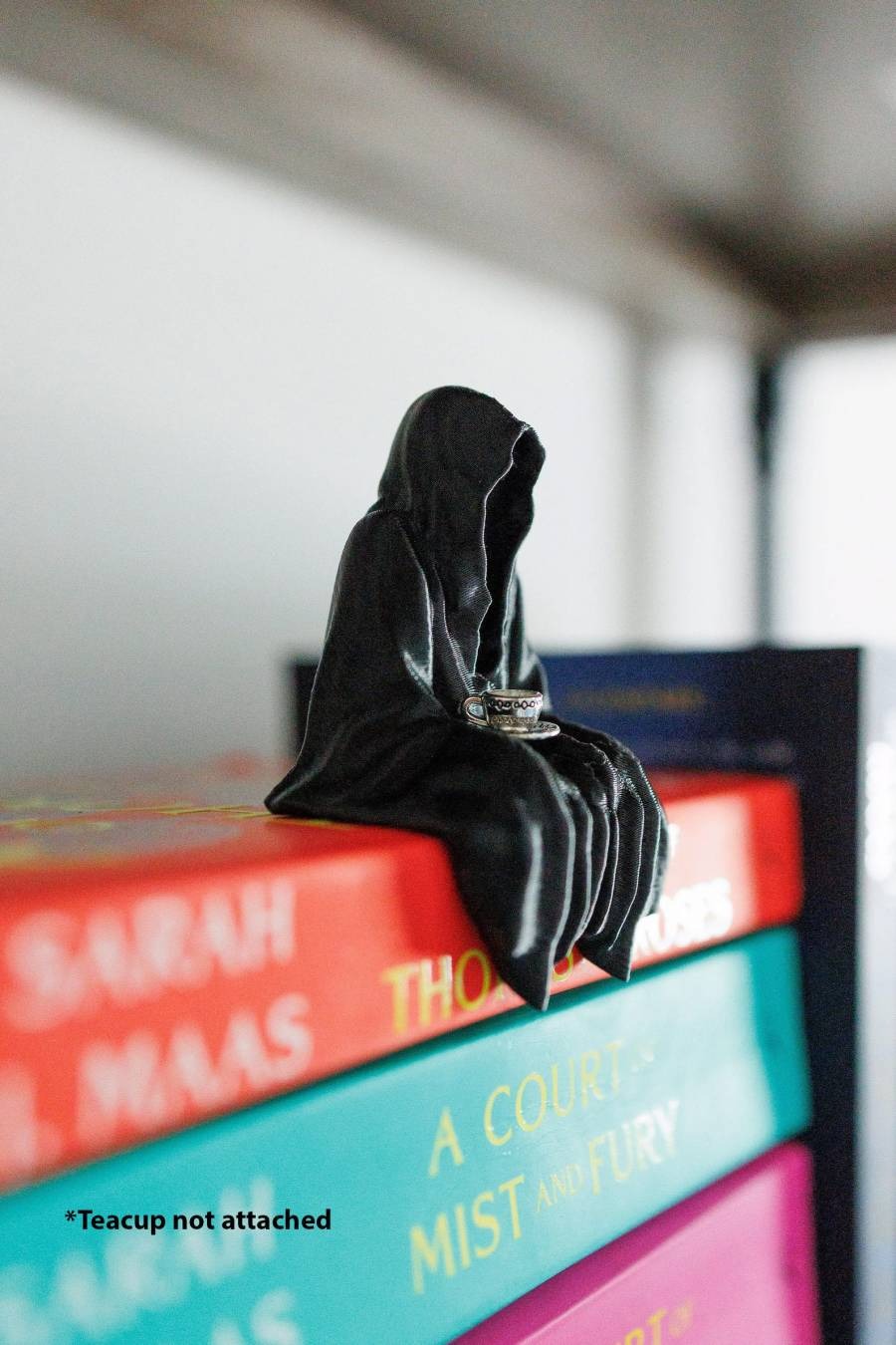 🔥Hot Sale🔥🎃Halloween Grim Reaper Sitting Bookshelf Decor ☠️