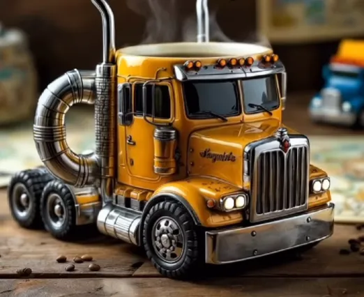 ☕Semi-Truck Coffee Mugs 