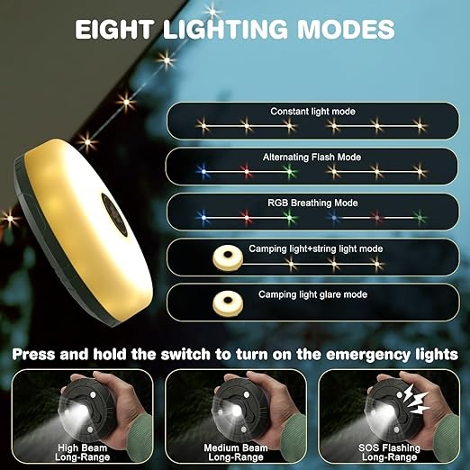 Waterproof and stowable portable rope light for outdoor