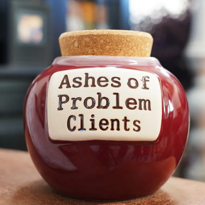 🔥Hot Sale🔥🤣Ashes of Problem Clients Piggy Bank🎁