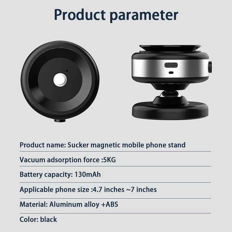 Car Electric Suction Cup Vacuum Magnetic Phone Holder