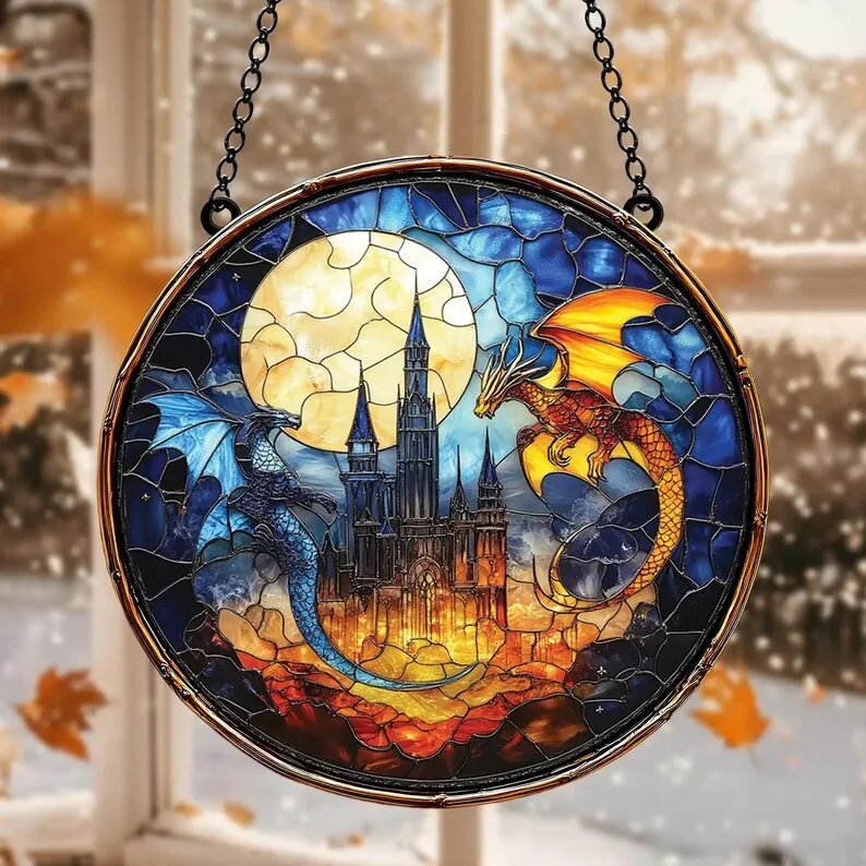 Acrylic Wing Dragon Suncatcher Ornament