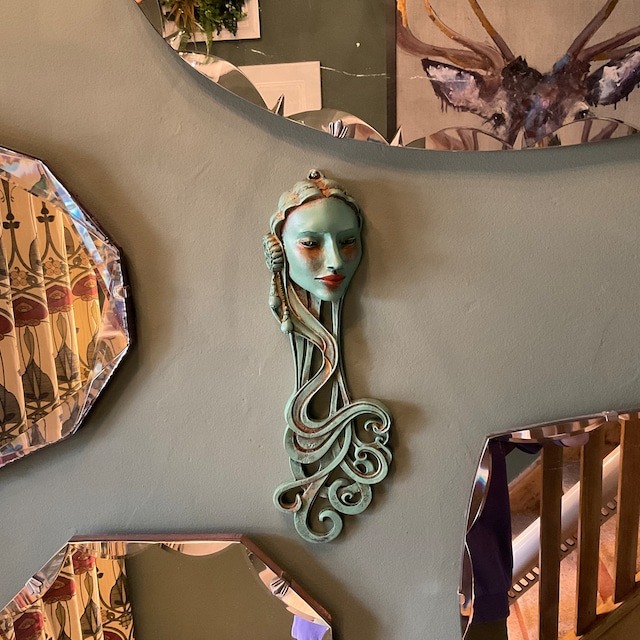 Handcrafted Faux Copper Green Trim