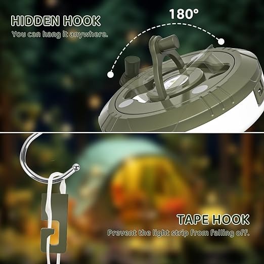 Waterproof and stowable portable rope light for outdoor