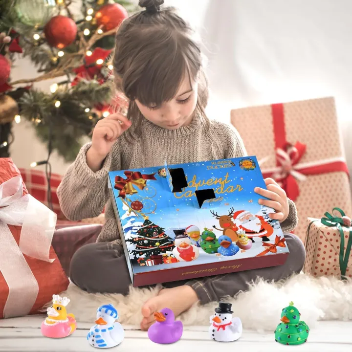 🎉Advent Calendar 2024-24 Rubber Ducks Toys Advent Calendar for Kids