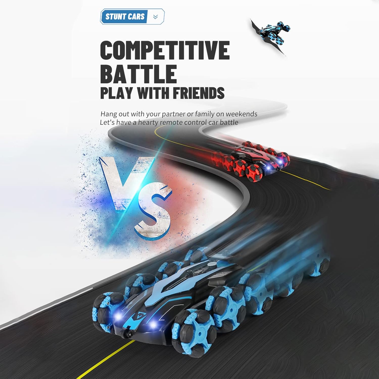 💥New Year Gift Sale 60% OFF💥8-Wheel Gesture-Sensing Remote Control Stunt Car 🚗🎮