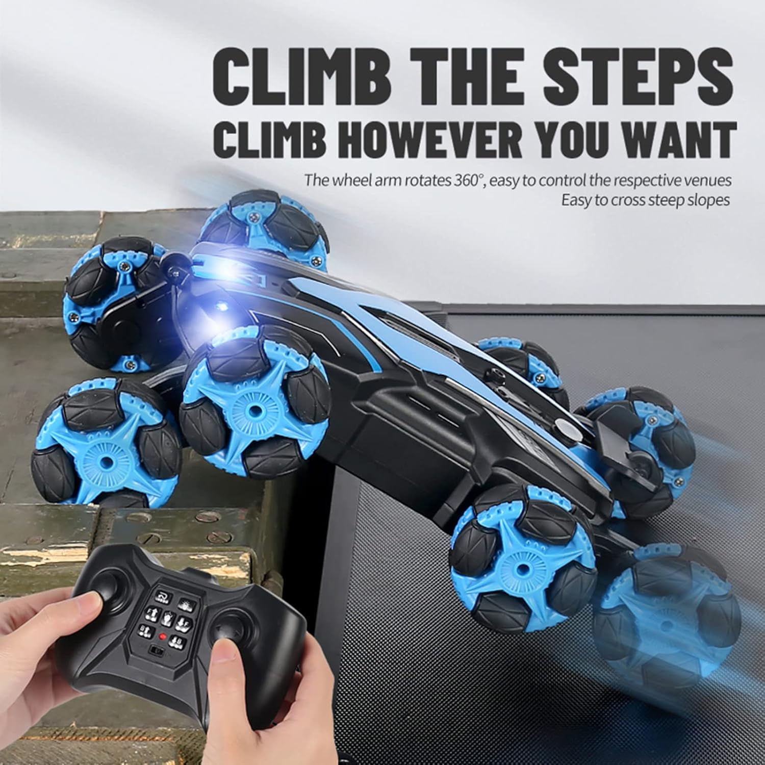 💥New Year Gift Sale 60% OFF💥8-Wheel Gesture-Sensing Remote Control Stunt Car 🚗🎮