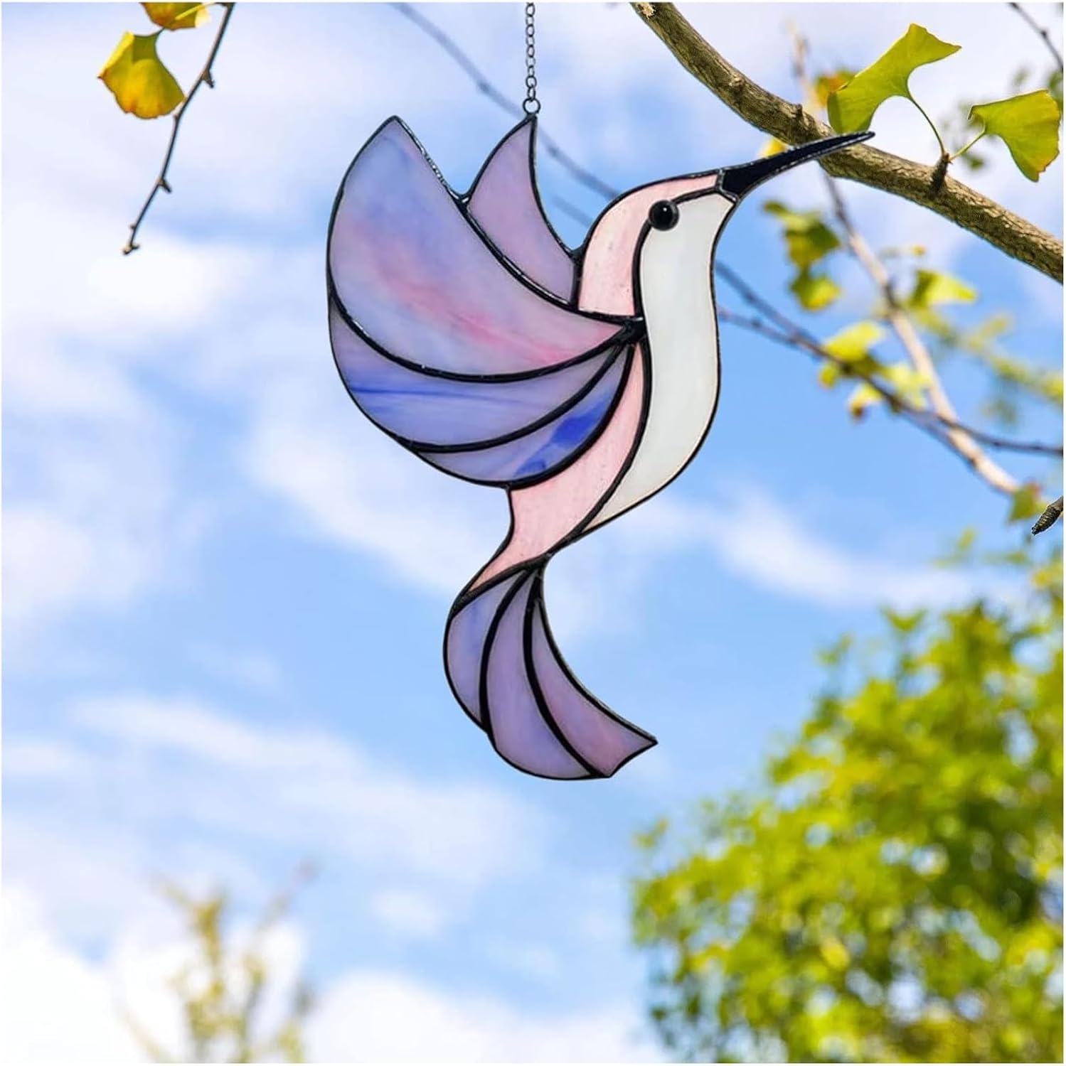 💖 Hummingbird Suncatcher Colorful Window Hanging 