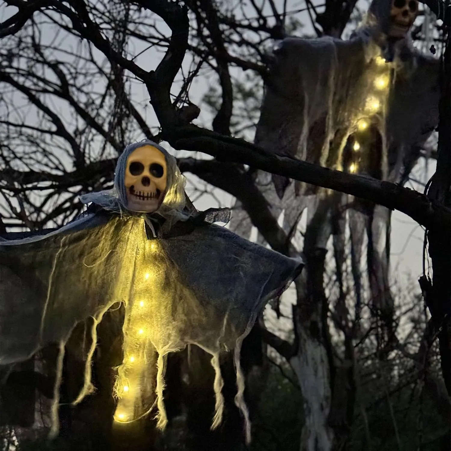 🔥 Halloween Sale 49% OFF🔥 💀Halloween Fabric Skull Decorative Lamp