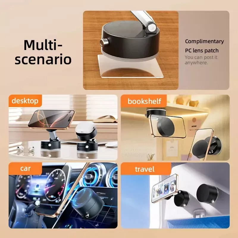 Magnetic Phone Holder with Vacuum Suction