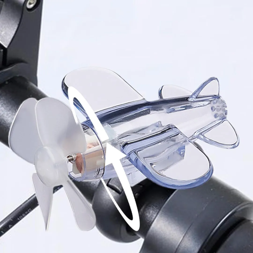 Wind-Powered LED Airplane Propeller