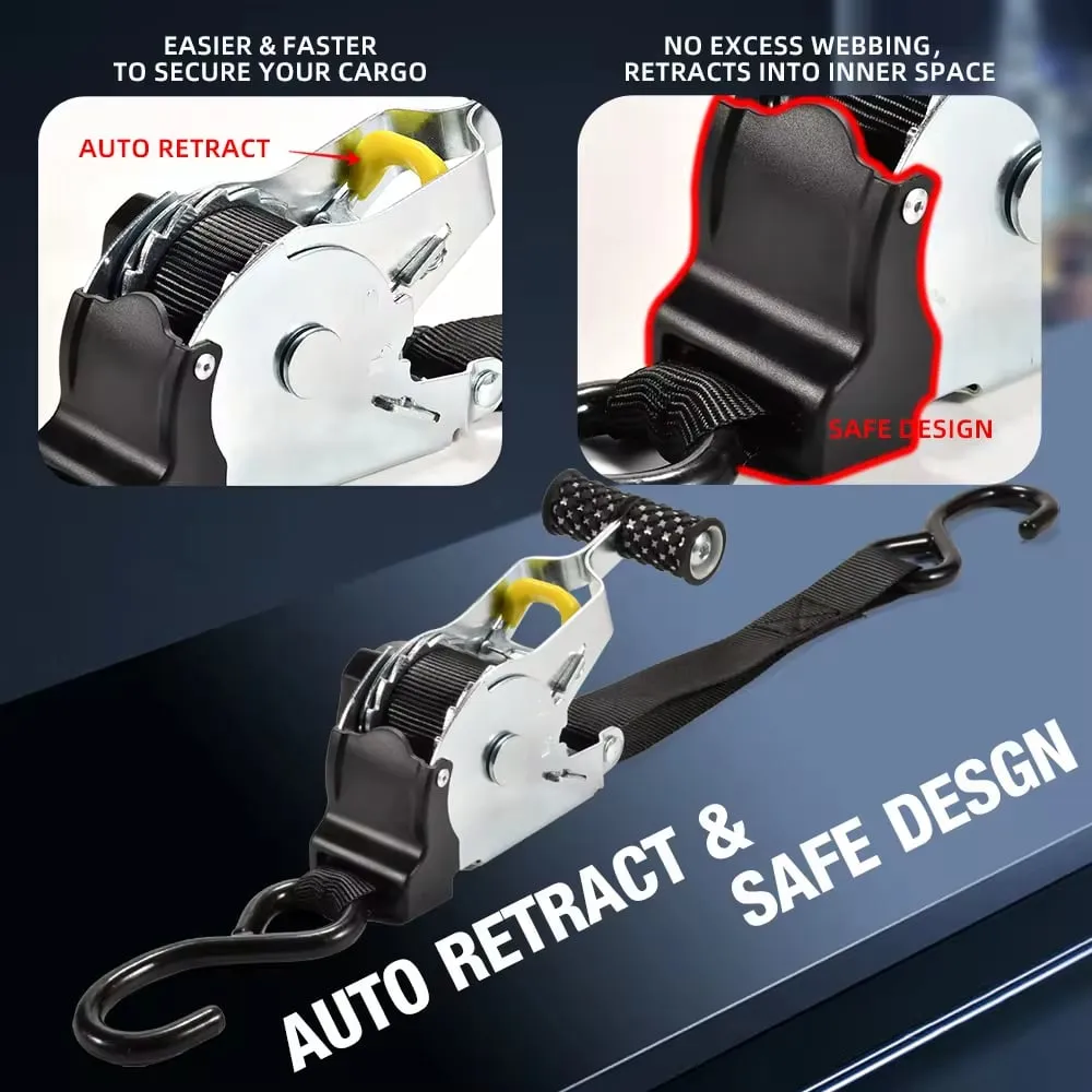 🎉🎉2025 New Year Sale-50% Discount🎁Retractable Ratchet Straps