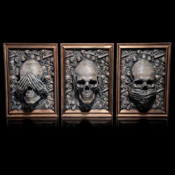 🔥Hot Sale 50% Off🔥🎃Three-Wisdom Skeleton Halloween Decorations
