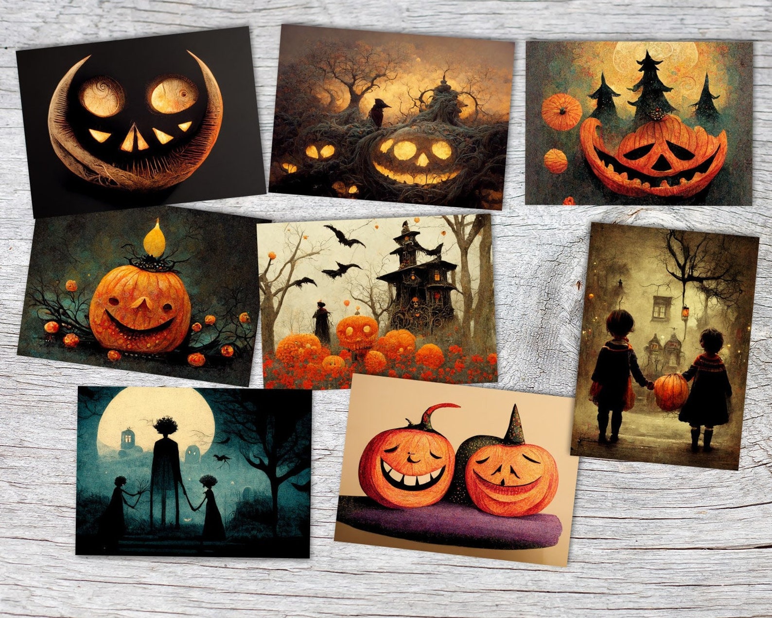 🔥Hot Sale 50% Off🔥🎃Halloween Greeting Cards Set