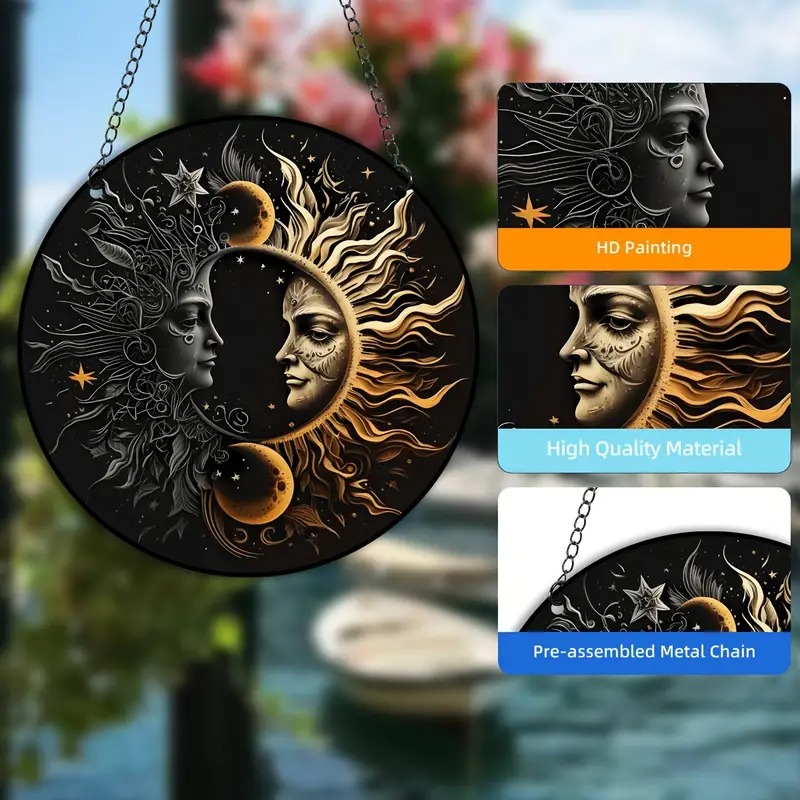 🔥Hot Sale 50% Off🔥😮Stunning Sun Tarot Card Wall Art🎇