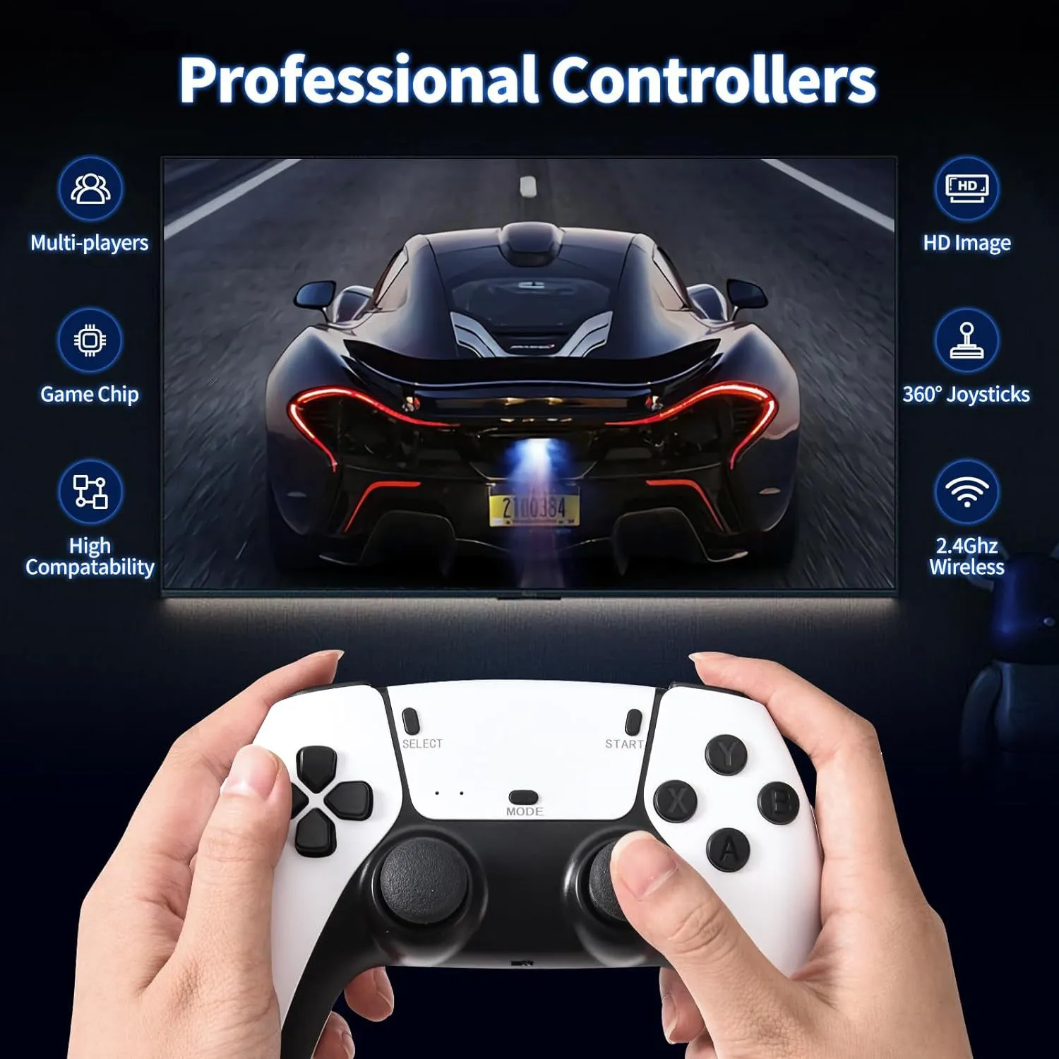 💝Twin Wireless Controllers Home Game Console